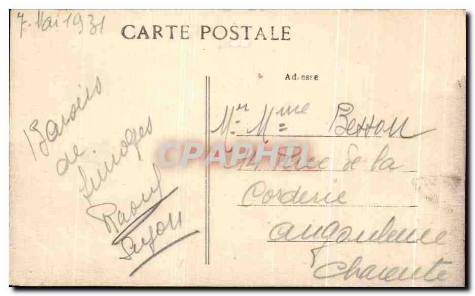 Limoges — Le Viaduc — Th. Bourtan, phot. Limoges — Verso