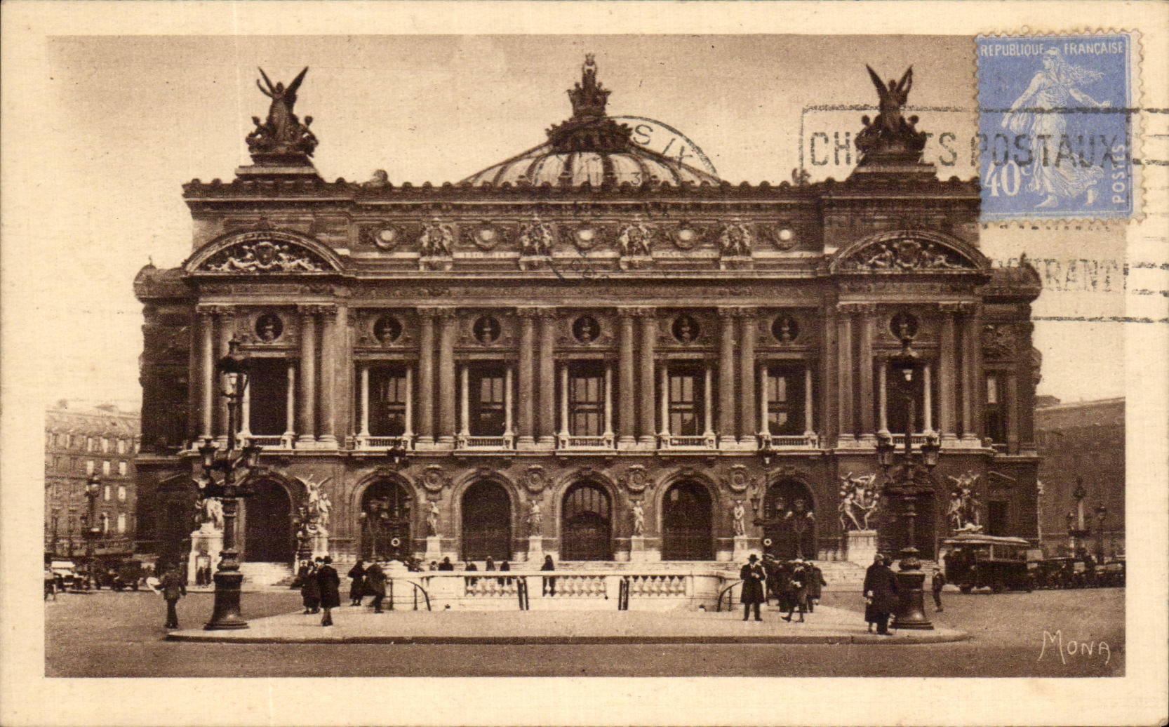 CPA Paris L'Opera Construit Par Garnier