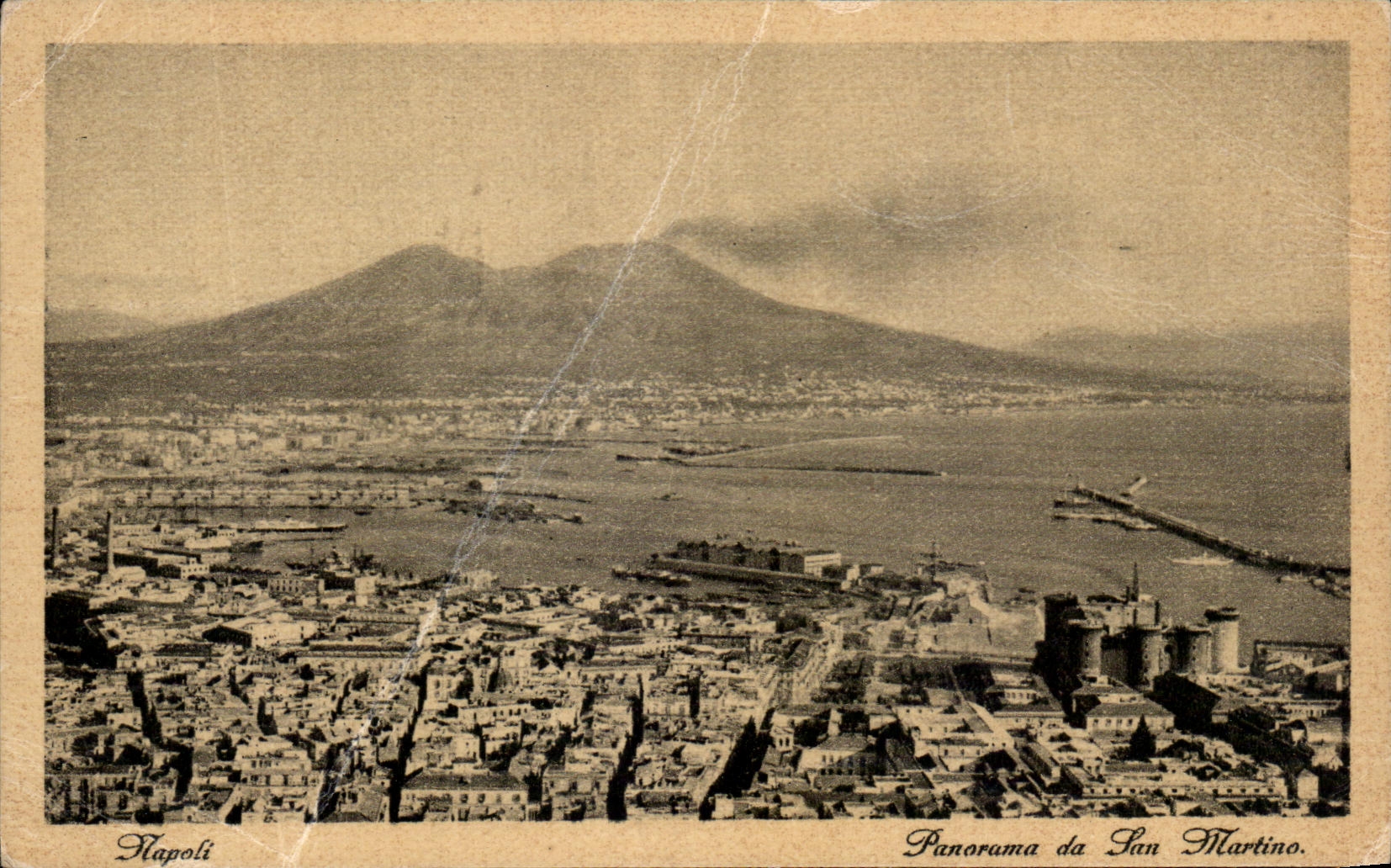 CPA Napoli Panorama Da San Martino