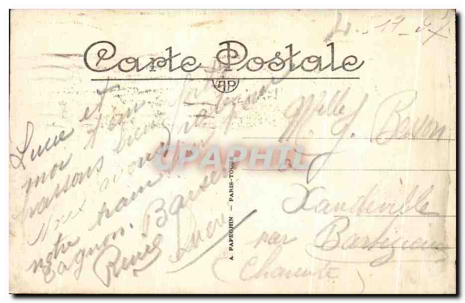 CPA Paris l'Arc de Triomphe Et La Tombe Du Soldat Inconnu — Rückseite