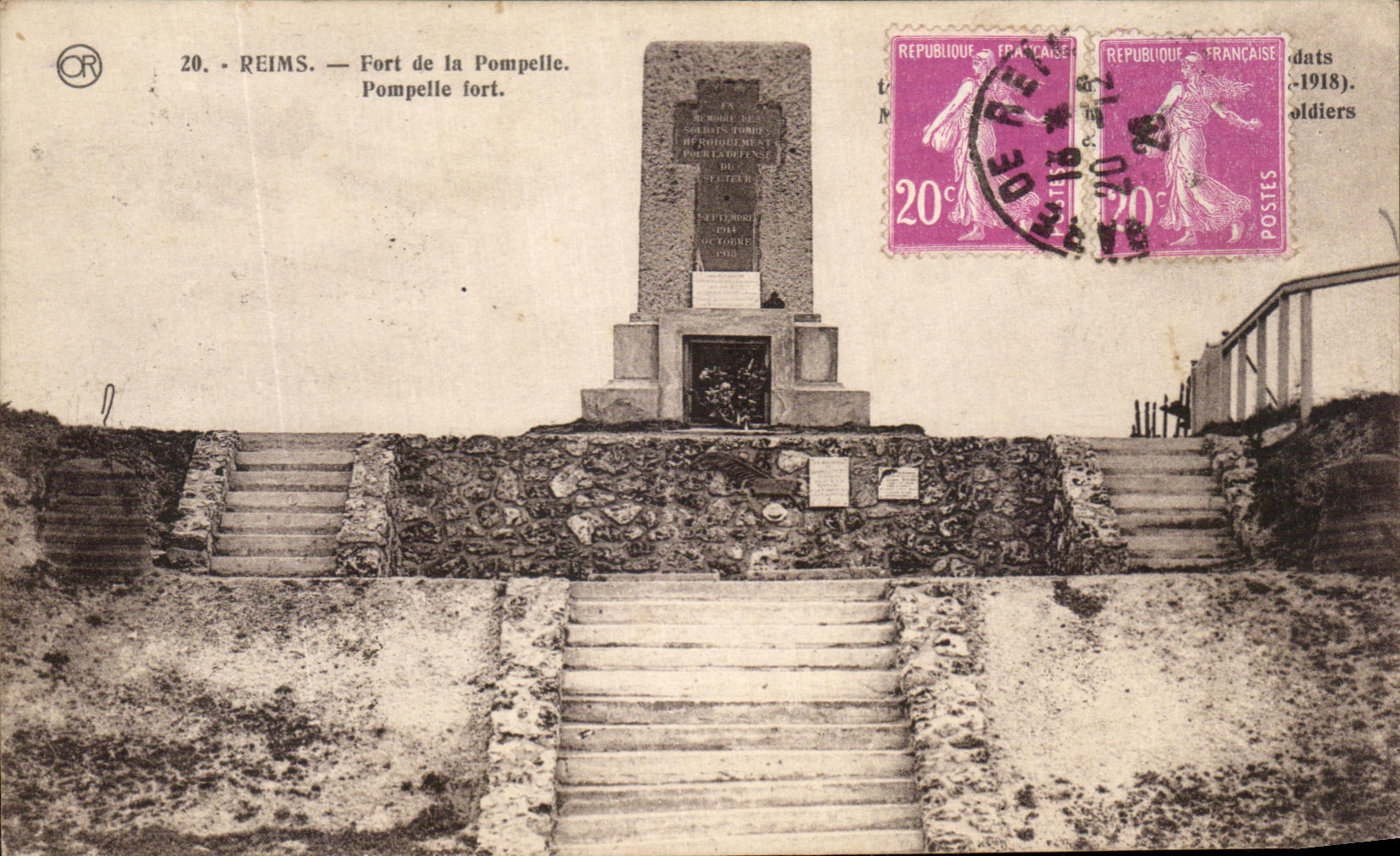 CPA Paris Fort De La Pompelle Militaria