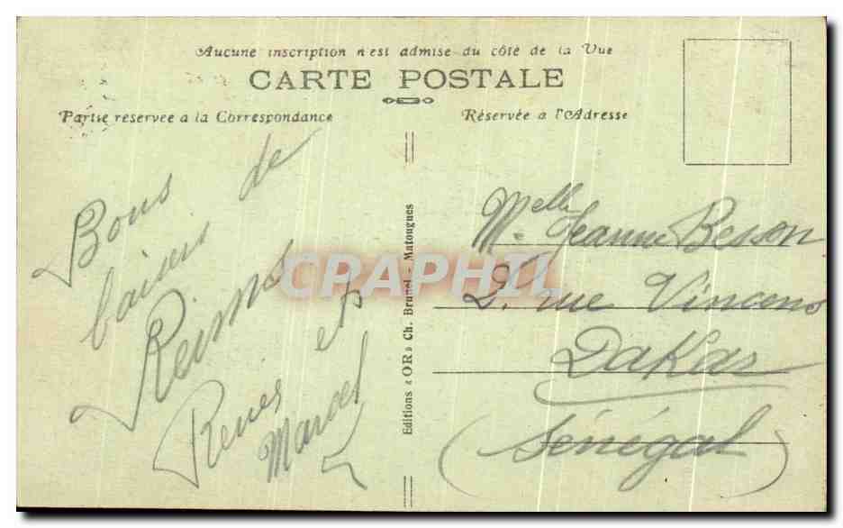 CPA Paris Fort De La Pompelle Militaria — Verso