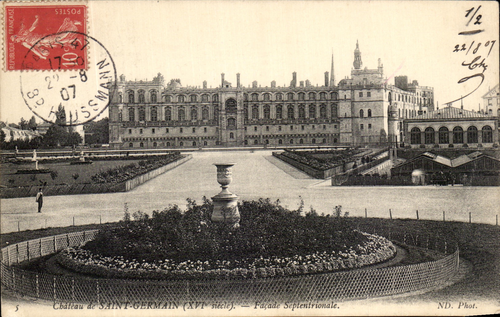 Château de SAINT-GERMAIN (XVIe siècle) — Façade Septentrionale — ND. Phot.
