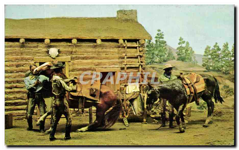 CPSM Colorado State Museum And Sherman Denver Colo Pony Express