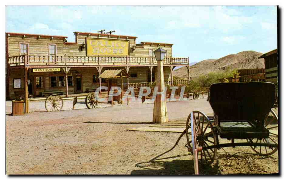 Calico Ghost Town — Calico House Restaurant — Published & Distributed by Columbia Wholesale Supply