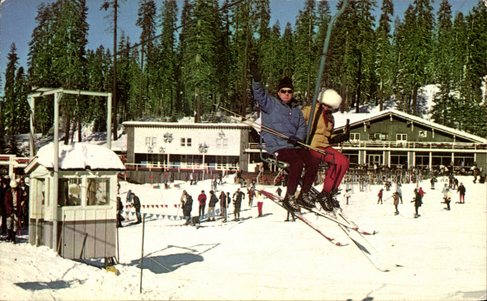 CPSM Badger Pass ski House Yosemite National Park California