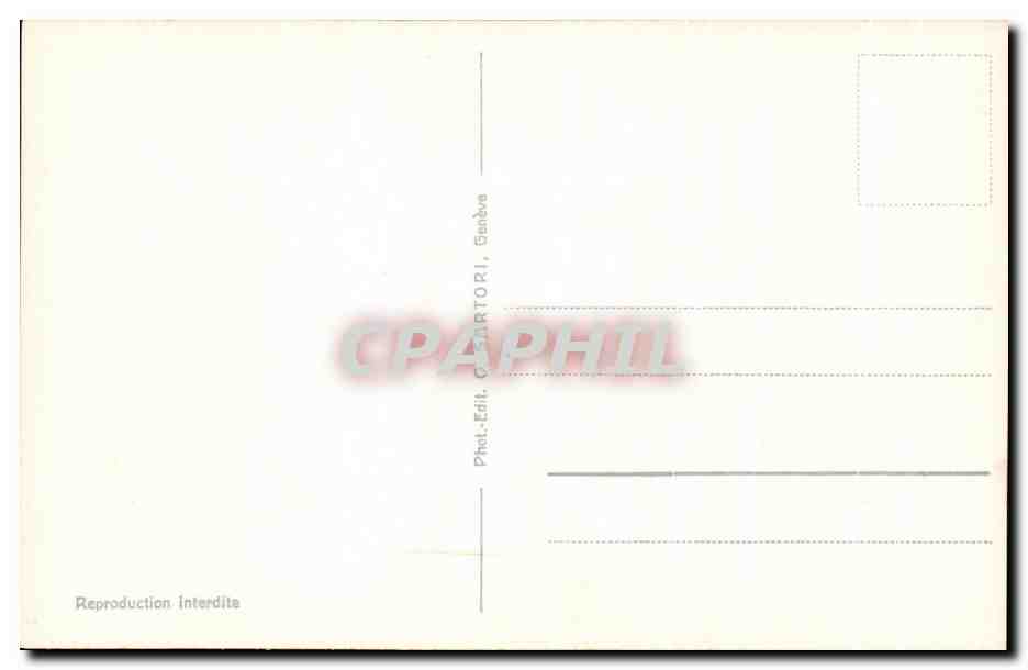 CPA Geneve quai Wilson — Rückseite