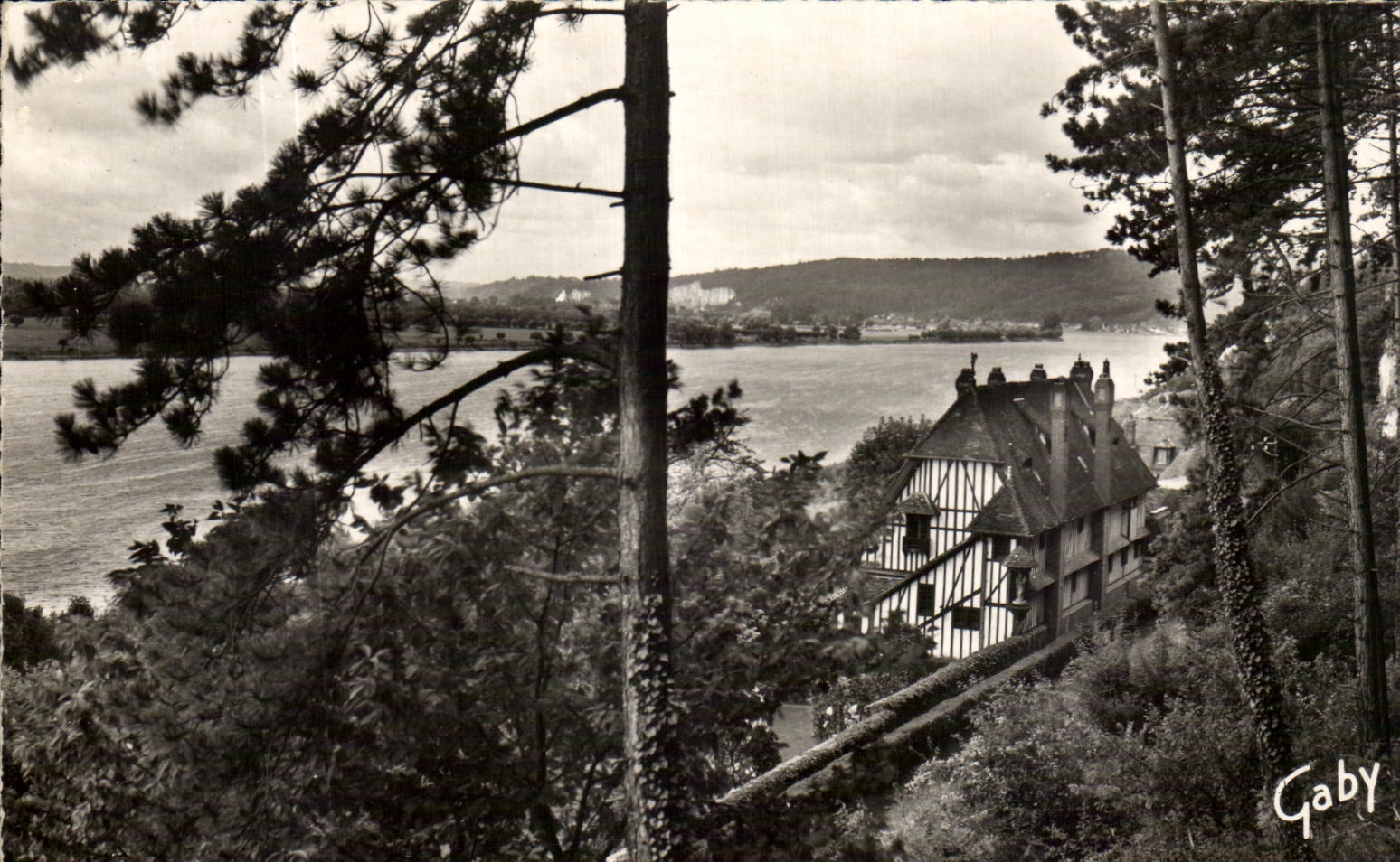 CPA Caudebec En Caux Logis De Barre Y Va