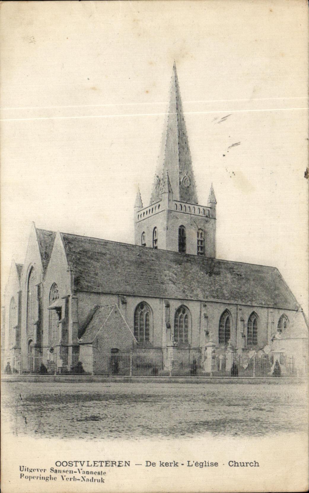 CPA Oostvleteren De kerk L'eglise 