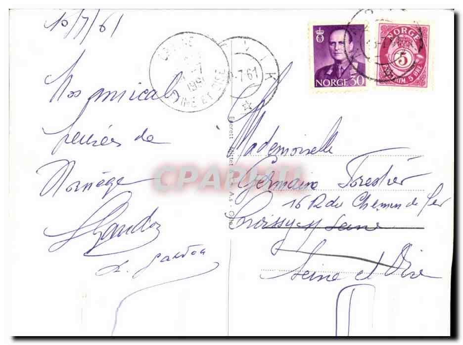 CPA Narvik Ankenesstrand medk Den Sovende dronning  — Back