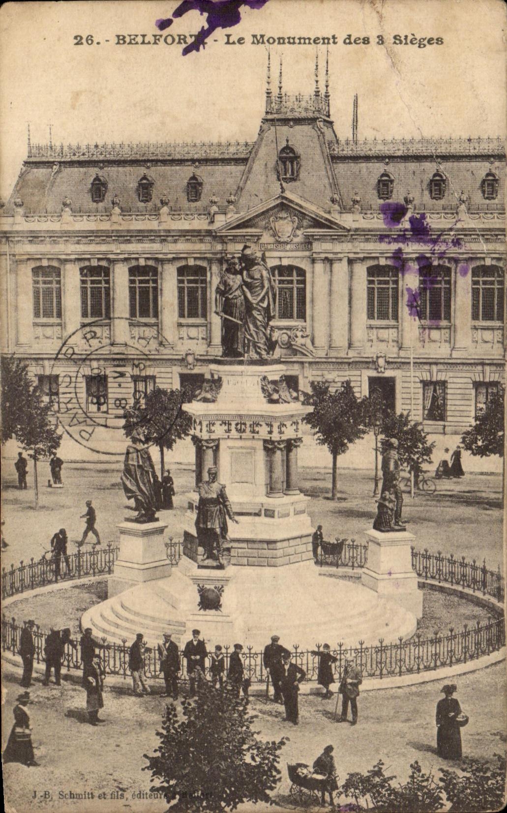 Belfort - Le Monument des 3 Sièges — J.-B. Schmitt et fils, éditeur, n°26
