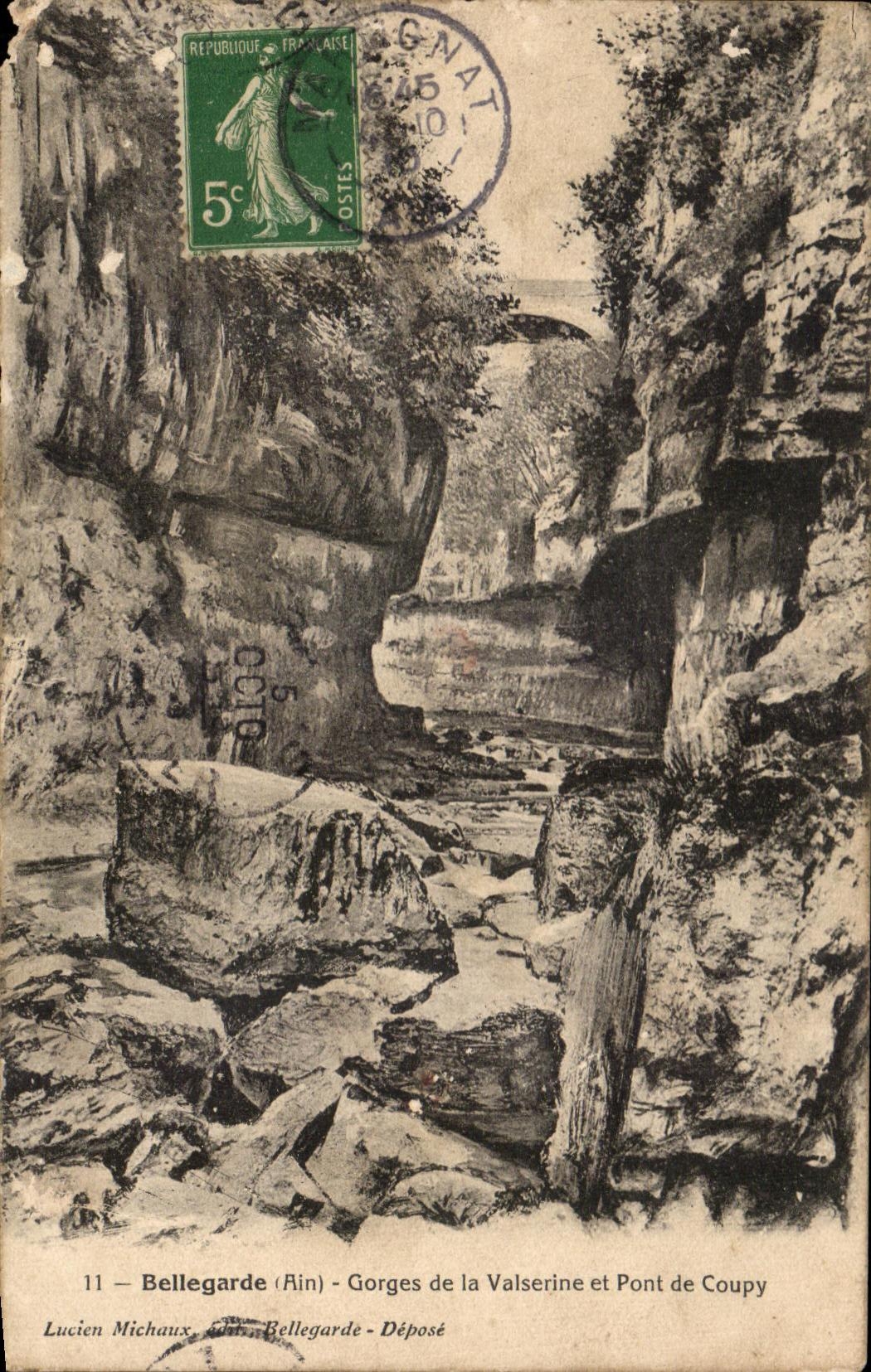CPA Bellegarde Gorges de la Valserine et Pont de Coupy 