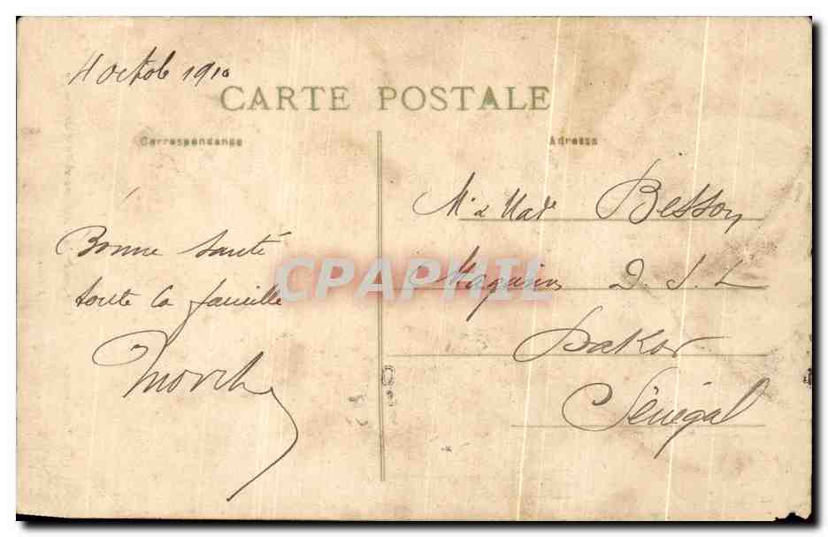 CPA Bellegarde Gorges de la Valserine et Pont de Coupy  — Rückseite