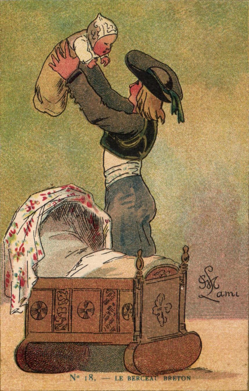 Chromo Le Berceau Breton Folklore