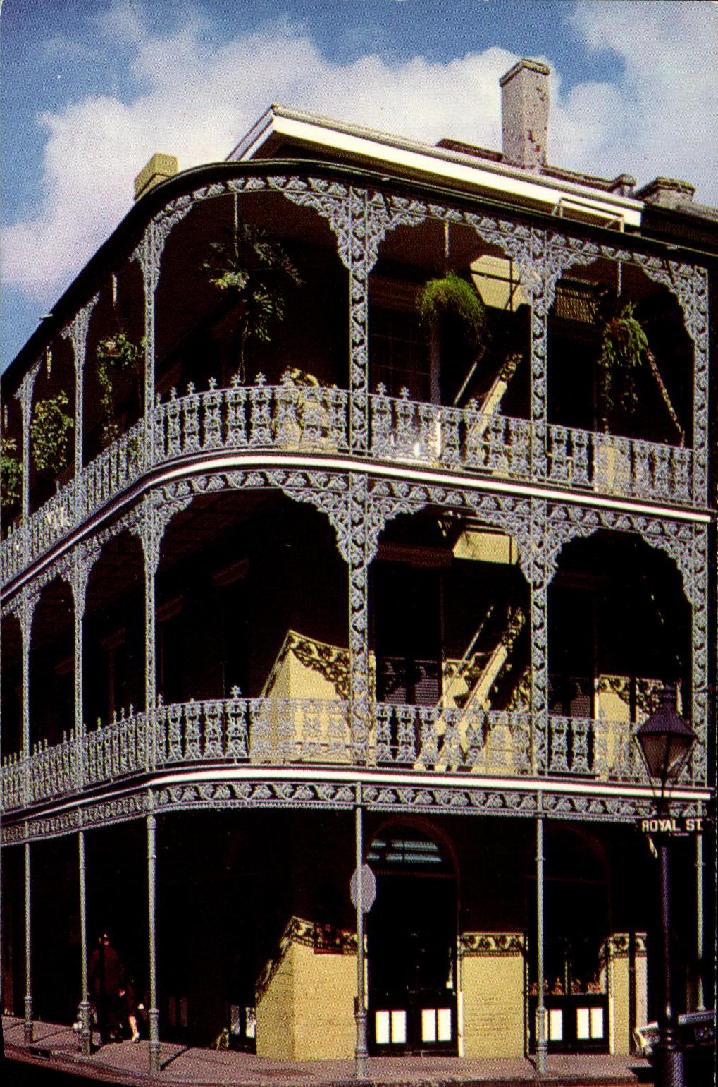 CPSM Lace Balconies Royal Street New Orleans