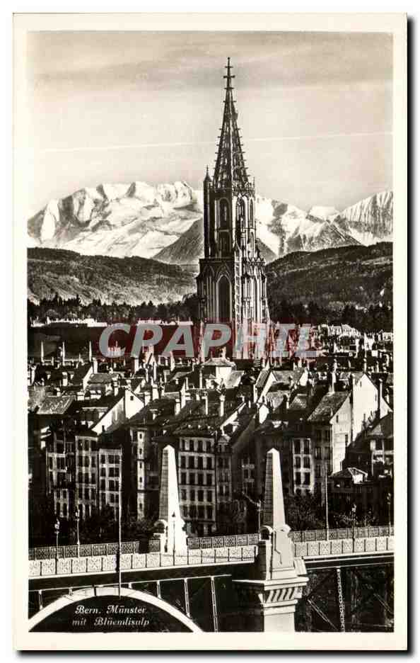 CPA Berne La Cathedrale avec Blumlisalp
