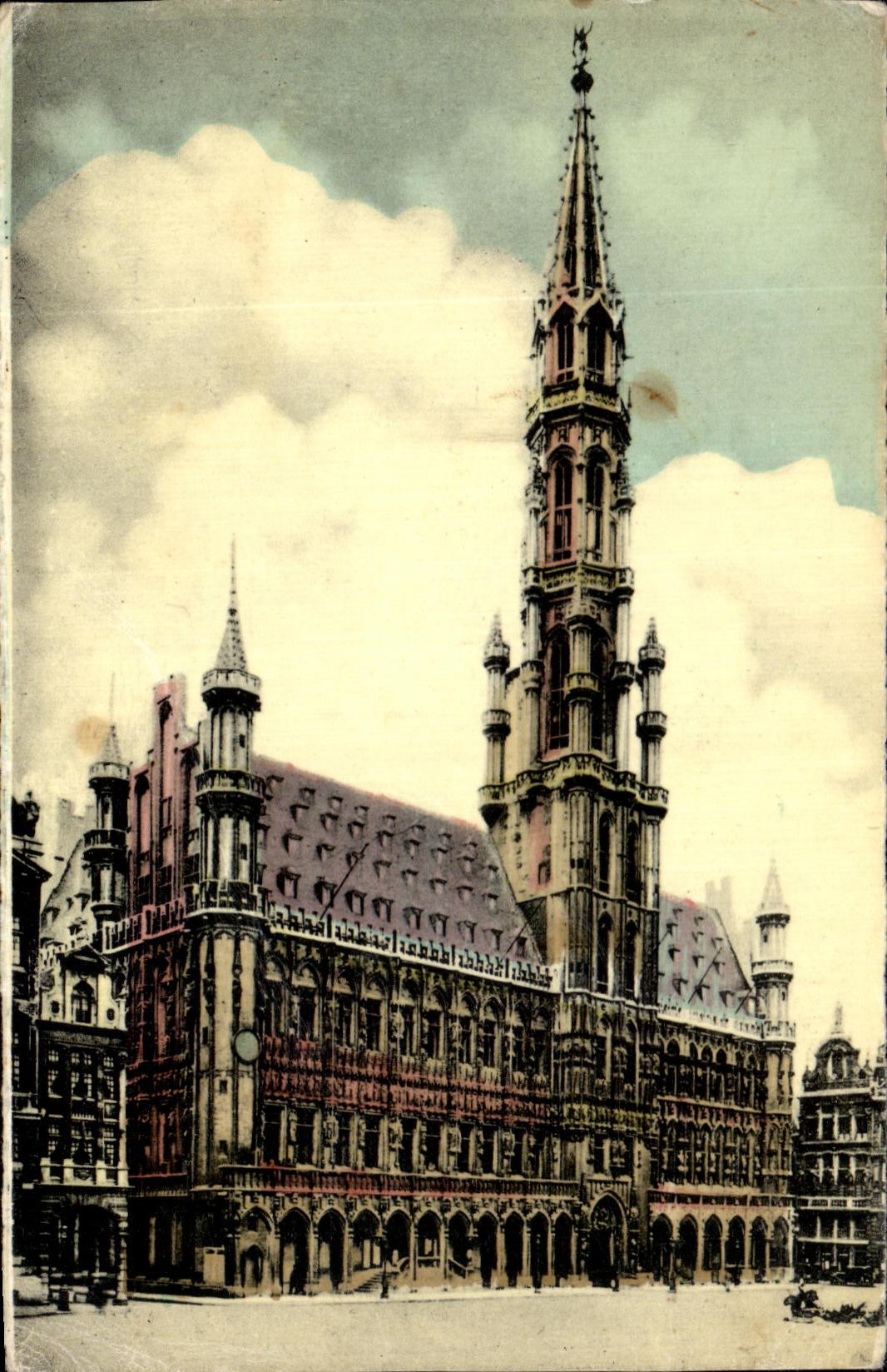 CPA Bruxelles Hotel de Ville Style gothique