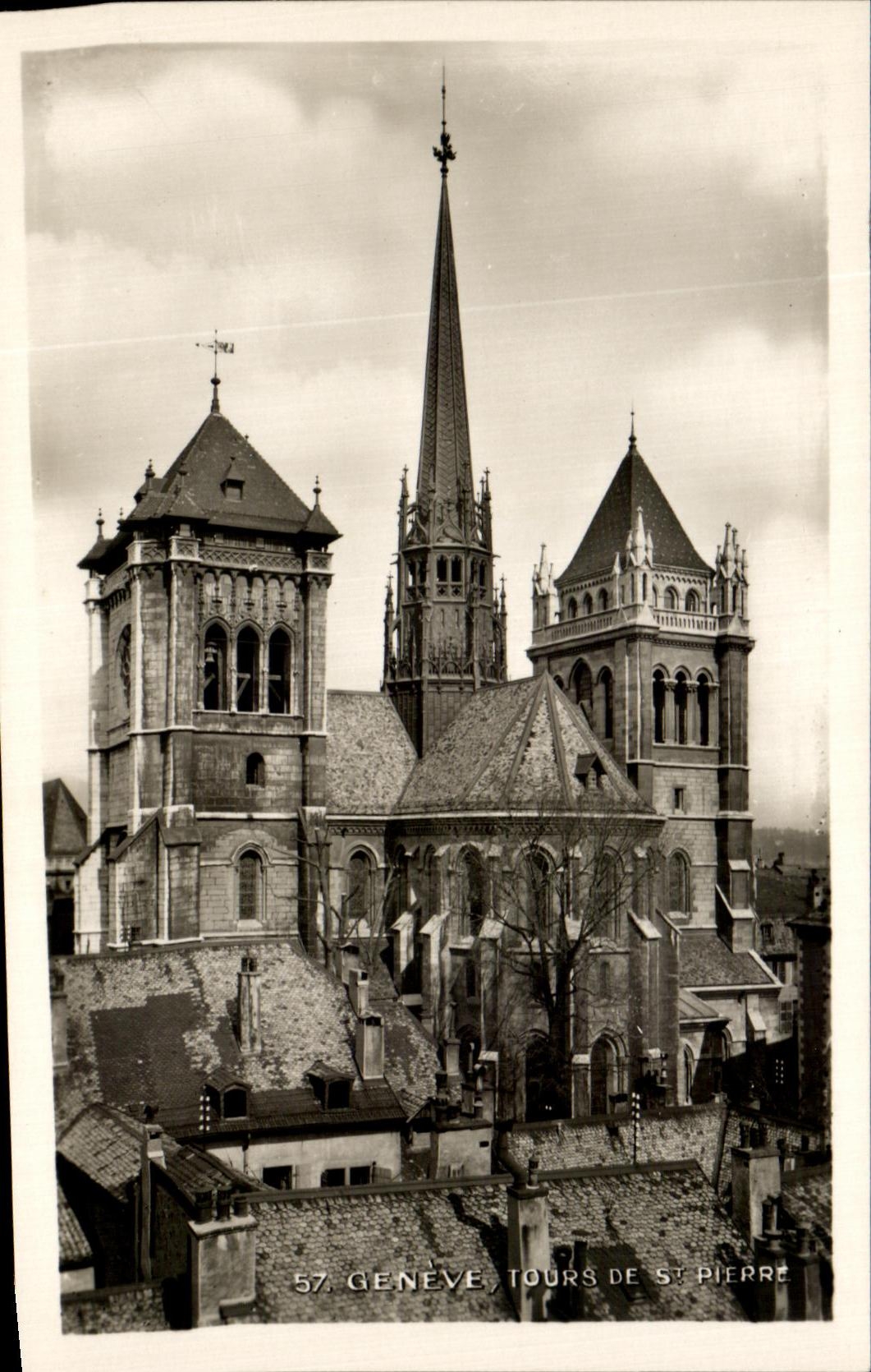 CPSM Geneve Tours de St pierre