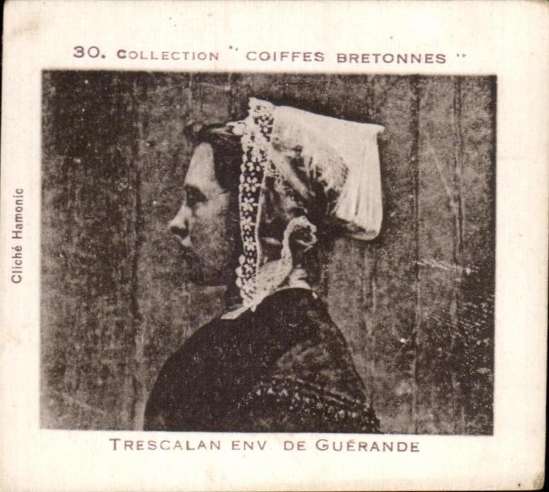 Image Capitaine Cook Emile Chemin Poissons marines Collection Coiffes Bretonnes Trescalan Env de Guerande