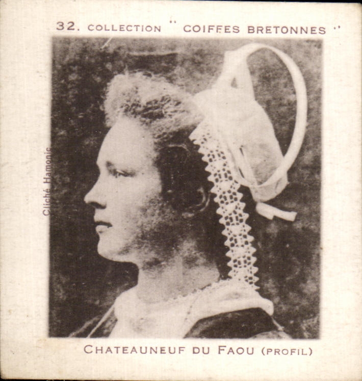 Image Capitaine Cook Emile Chemin Harengs saurs Collection Coiffes Bretonnes Chateauneuf du Faou