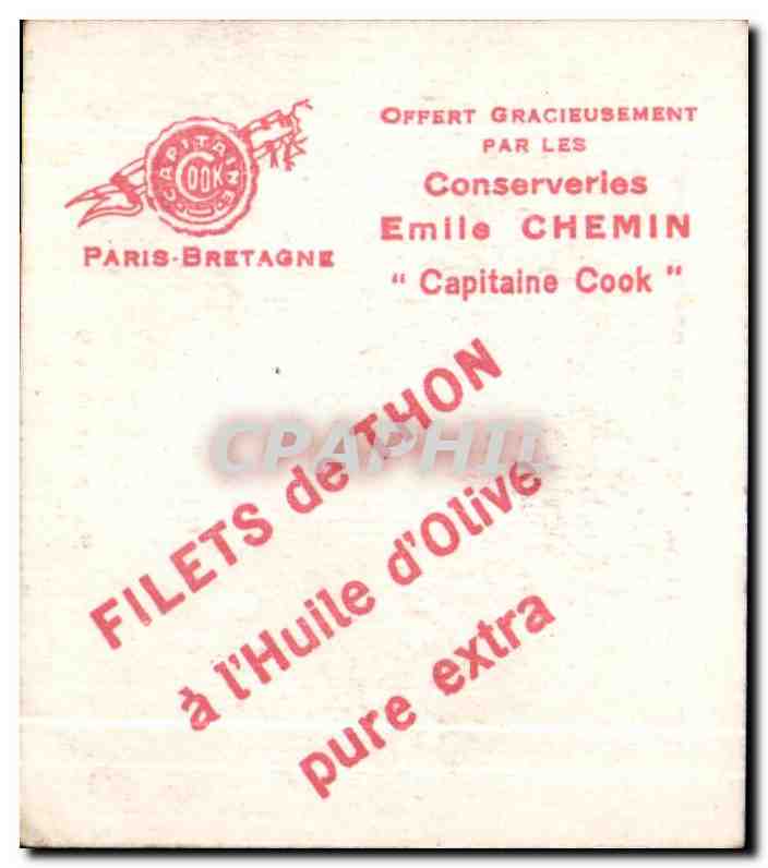 Image Capitaine Cook Emile Chemin pays de Baud Collection Coiffes Bretonnes Pays de Baud — Rückseite