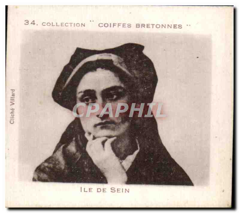 Image Capitaine Cook Emile Chemin Harengs saurs Collection Coiffes Bretonnes Ile De Sein