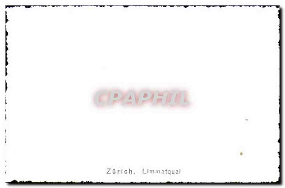 CPSM Zurich Limmatquai — Rückseite