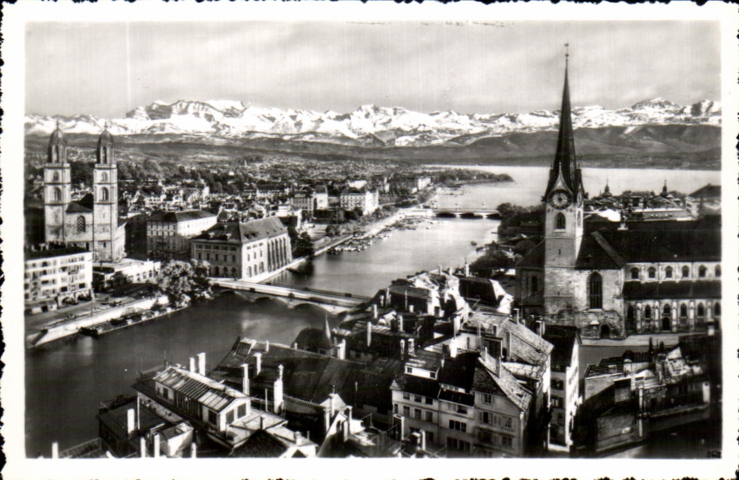 CPSM Zurich Und die Alpen