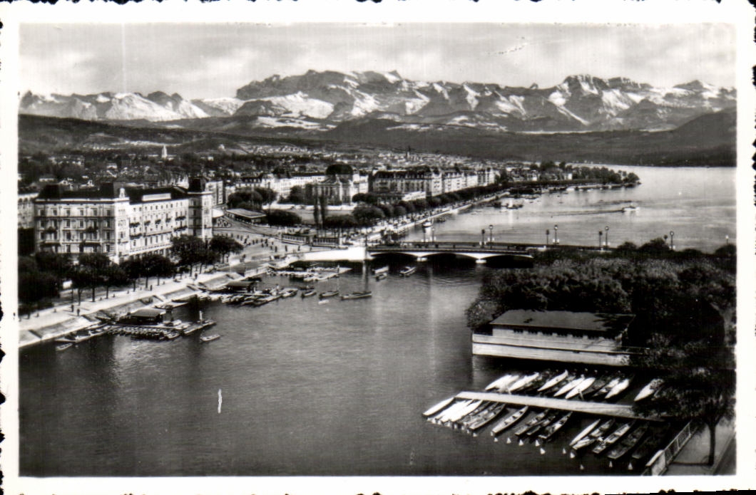 CPSM Zurich Und die Alpen