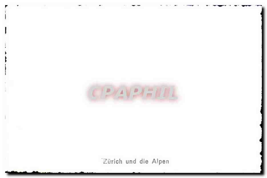 CPSM Zurich Und die Alpen — Rückseite