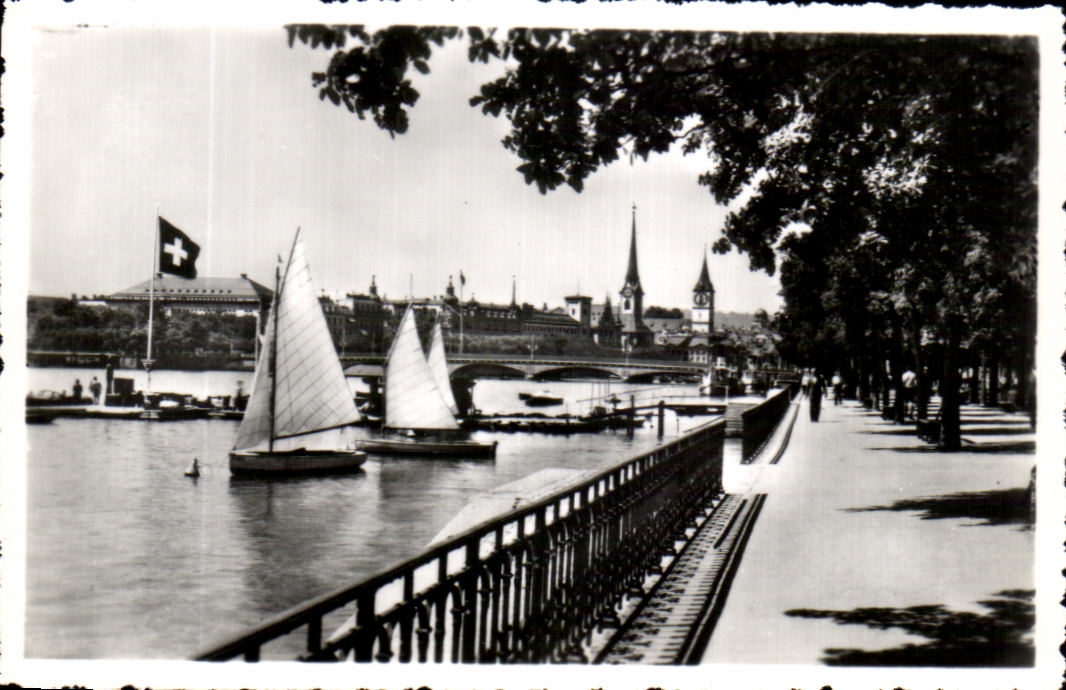 CPSM Zurich Utoquai und Quaibrucke