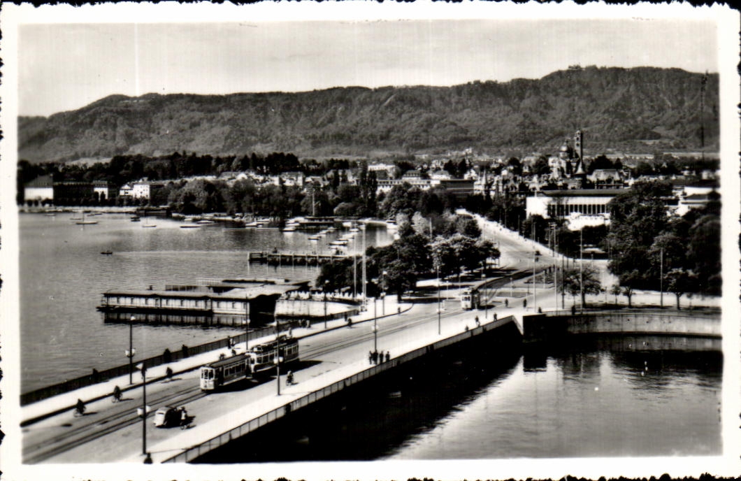 CPSM Zurich Quaibrucke und Uteliberg