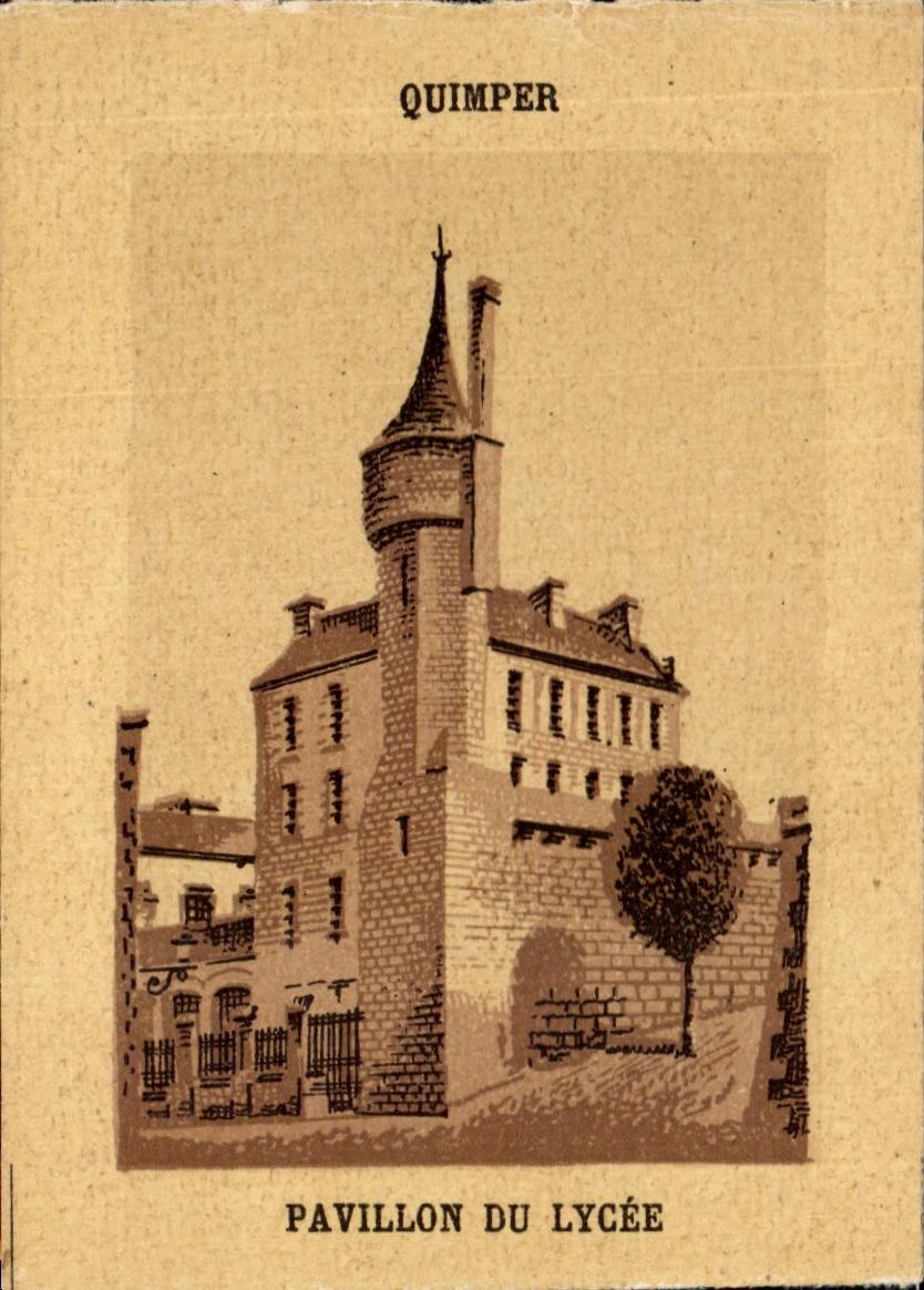Quimper — Pavillon du Lycée — Éditeur CPAPHIL, n° de série non visible