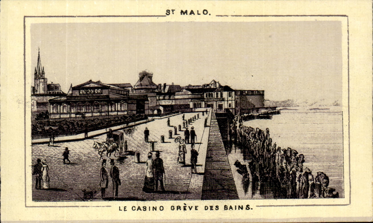 St Malo — Le Casino Grève des Bains — éditeur inconnu, n° de série non visible