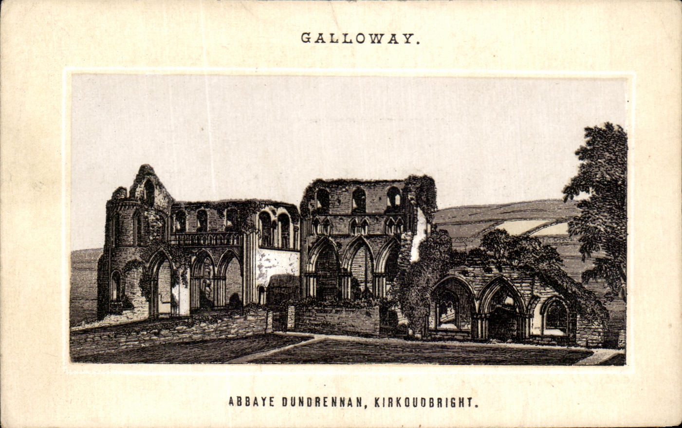 Chromo Galloway Abbaye Dundrennan Kirkoudbright Le Havre 