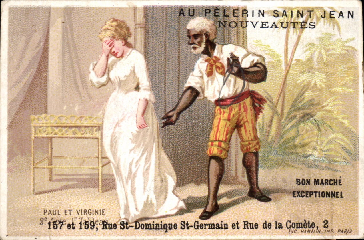 Chromo Au Pelerin Saint Jean Nouveautes Rue St Dominique St Germain Et Rue De La Comete 