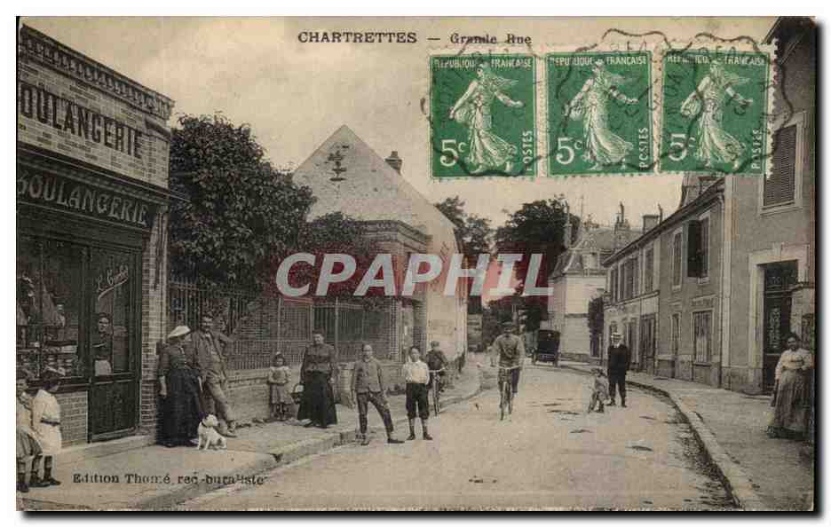 Chartrettes — Grande Rue — Edition Thémé réd-buraïste