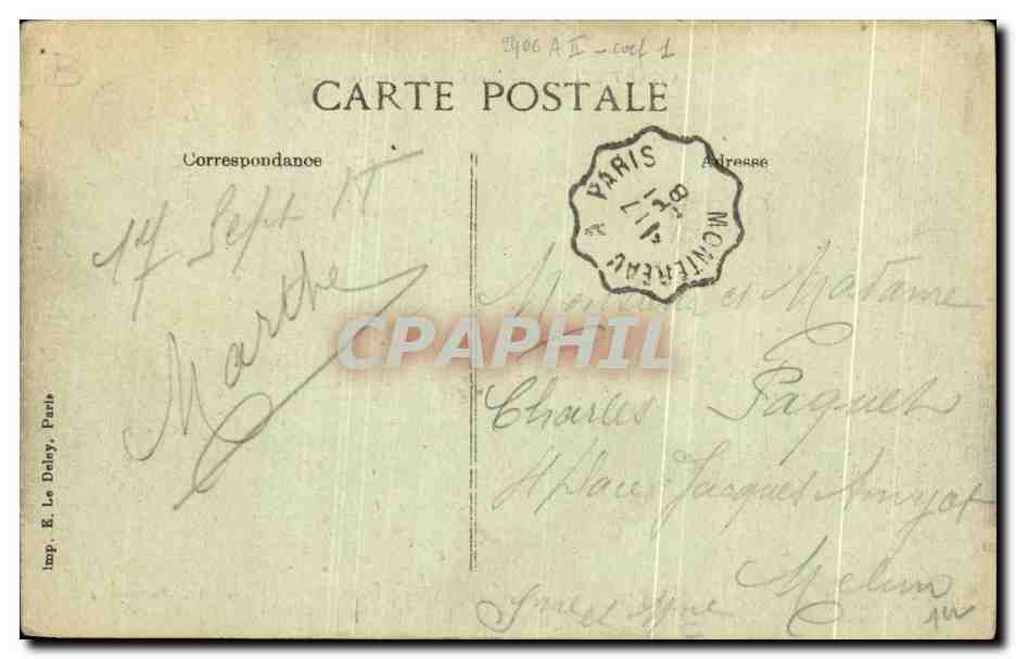CPA Chartrettes Pont de Chartrettes Soldats Militaria — Rückseite
