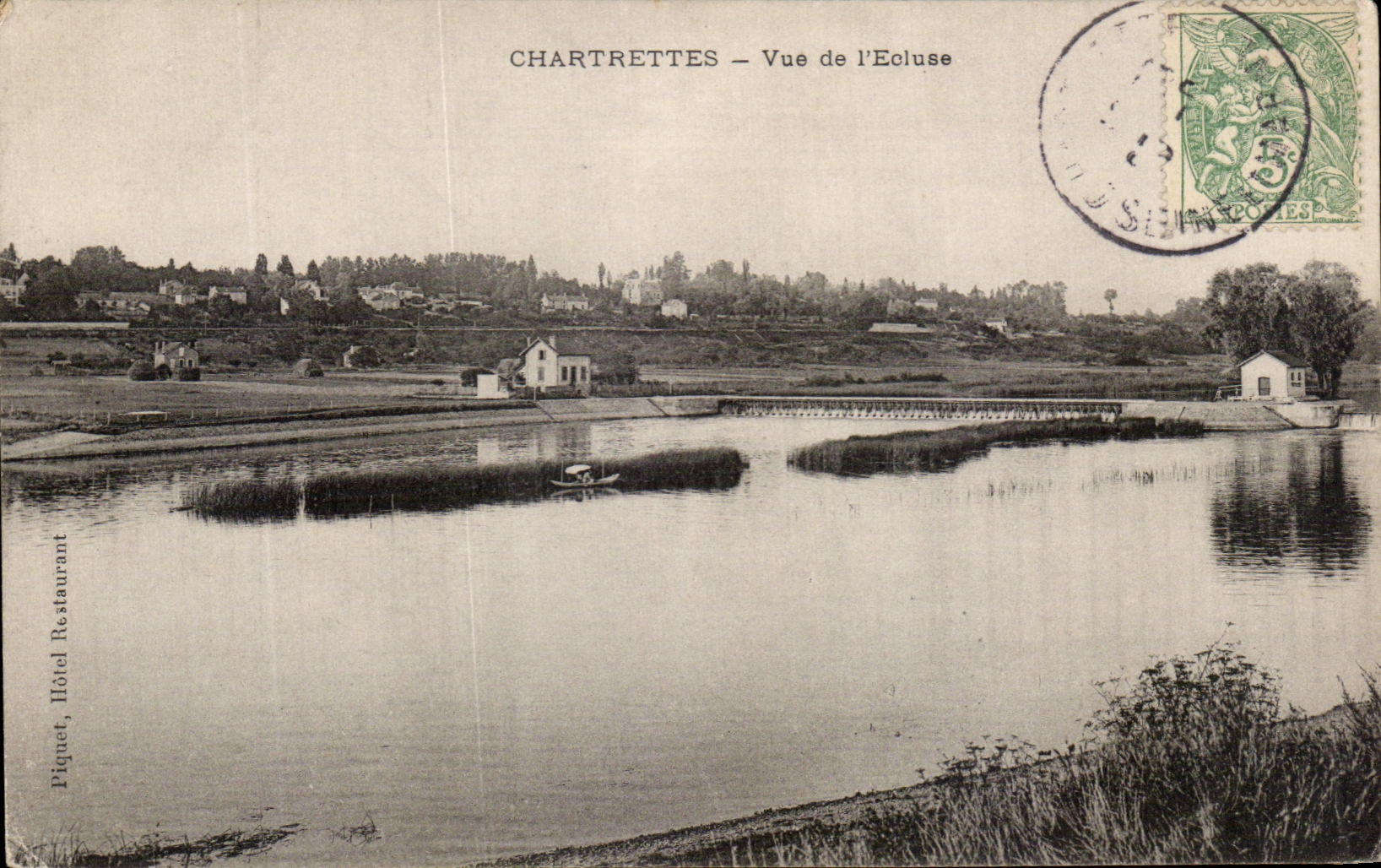 Chartrettes — Vue de l'Ecluse — Piquet, Hôtel Restaurant