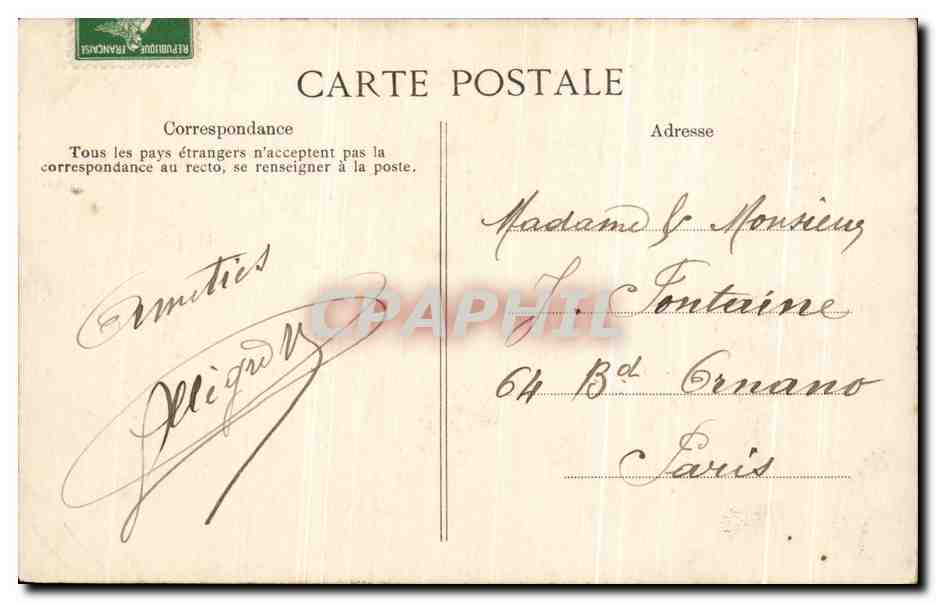 CPA Bois Le Roi Les bords de la Seine Barque — Back