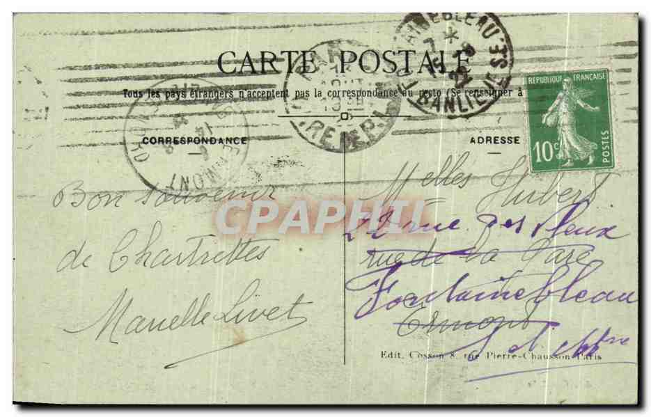 Chartrettes (S.-et-M.) — Les Grandes Vallées — Édit. Gaudoin — Verso