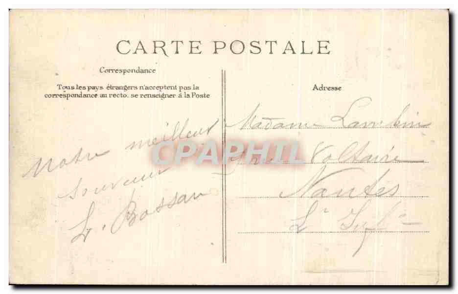 CPA Chartrettes Chateau des Vallees — Rückseite
