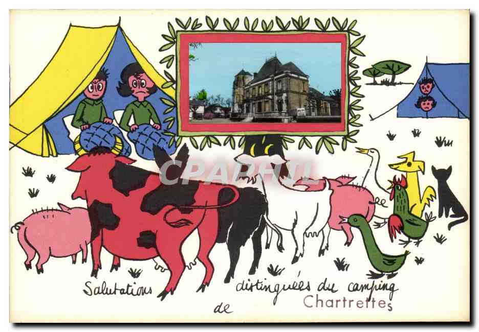 Campement animé — Salutations distinguées du camping Chartrettes