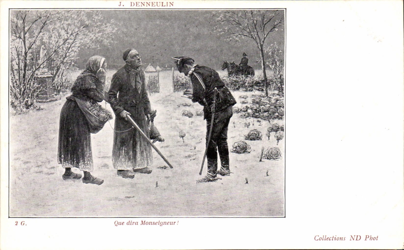 CPA J Denneulin Que Dira Monseigneur