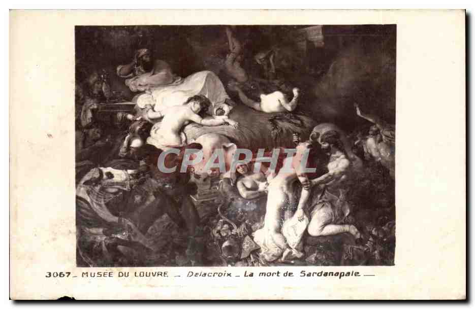 CPA Musee Du louvre Delacroix La Mort de Sardanapale