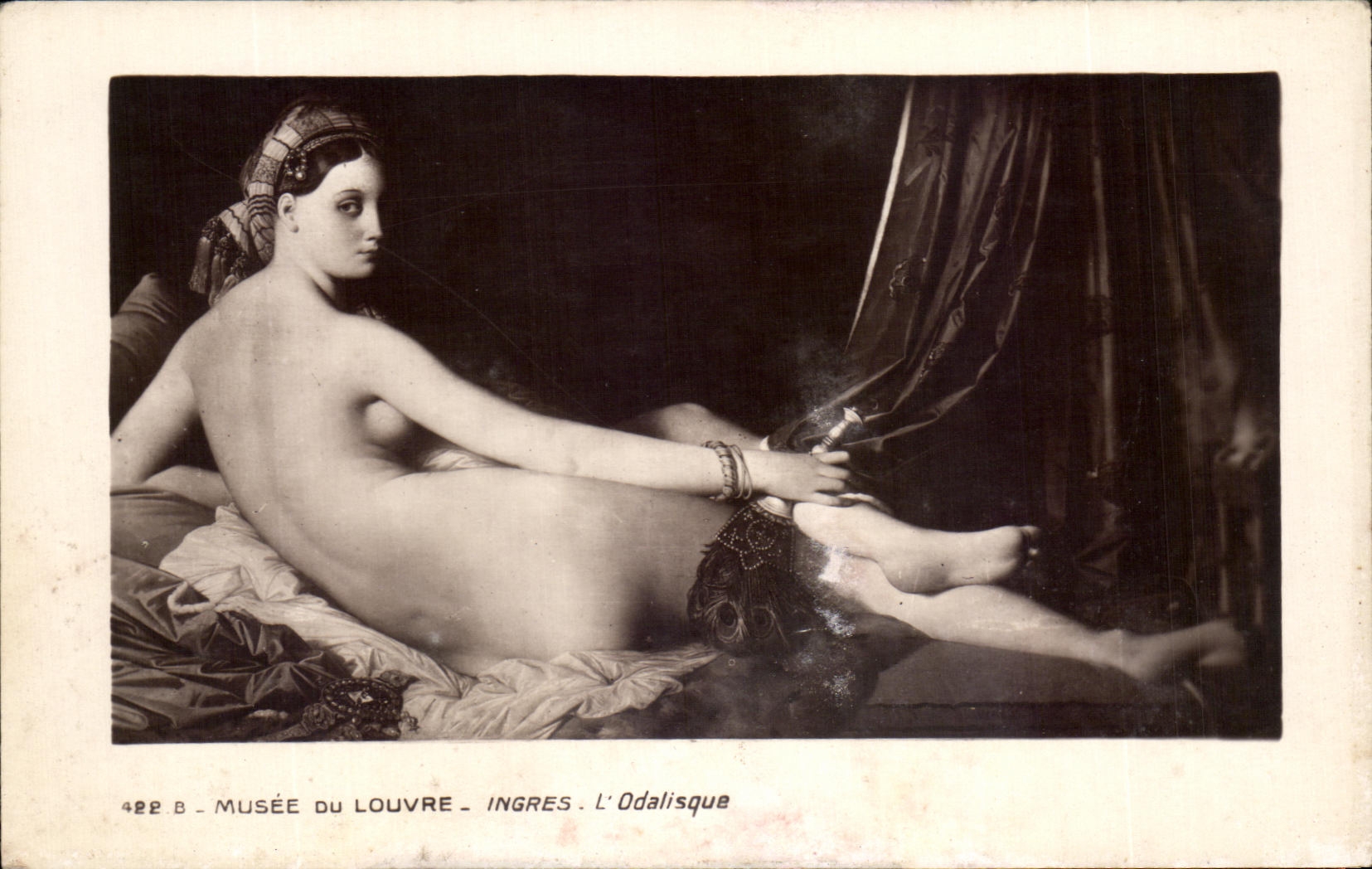 CPA Musee Du Louvre Paris Ingres L'Odalisque