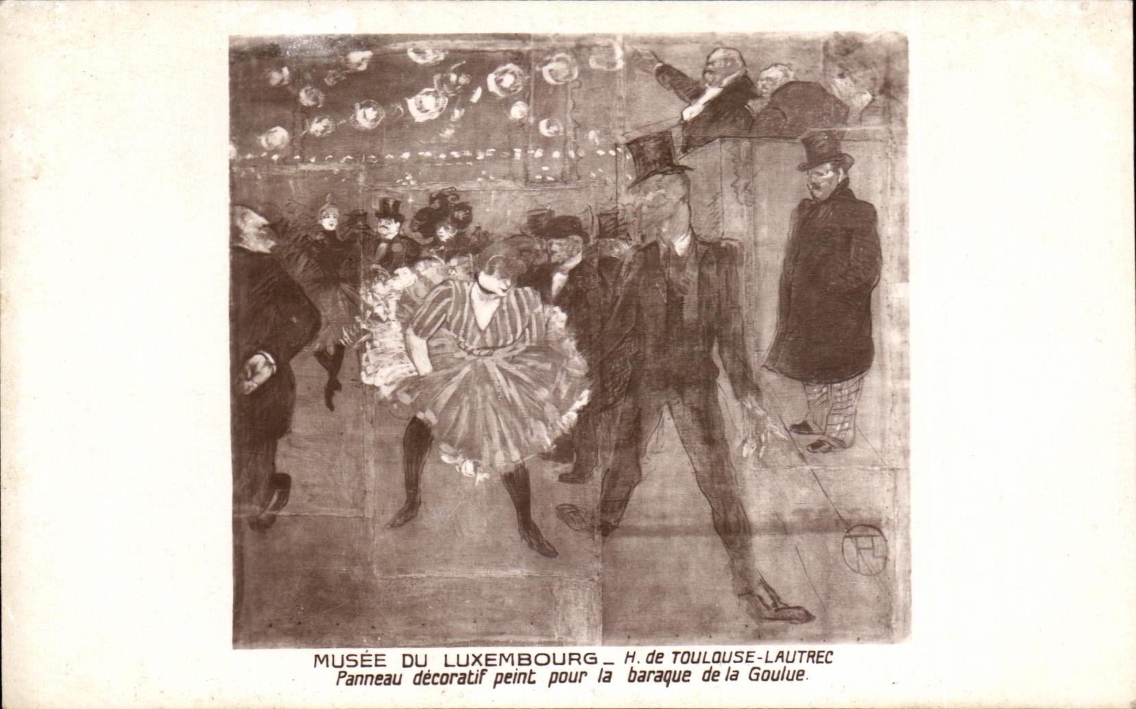 CPA Musee De Luxembourg De Toulouse Lautrec Panneau decoratif Peint Pour la Baraque de la Goulue