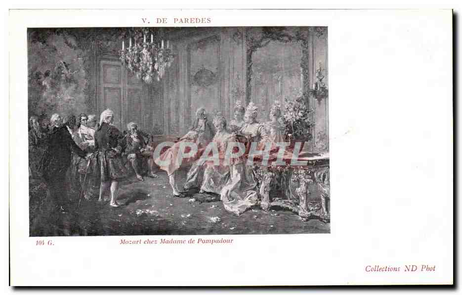 CPA De Paredes Mozart Chez Madame de Pompadour