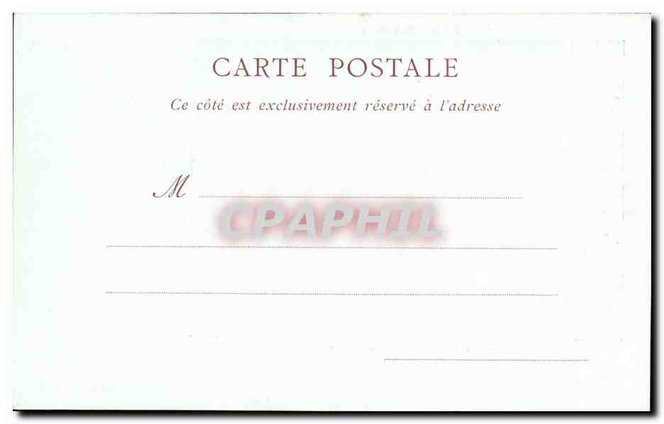 CPA De Paredes Mozart Chez Madame de Pompadour — Verso