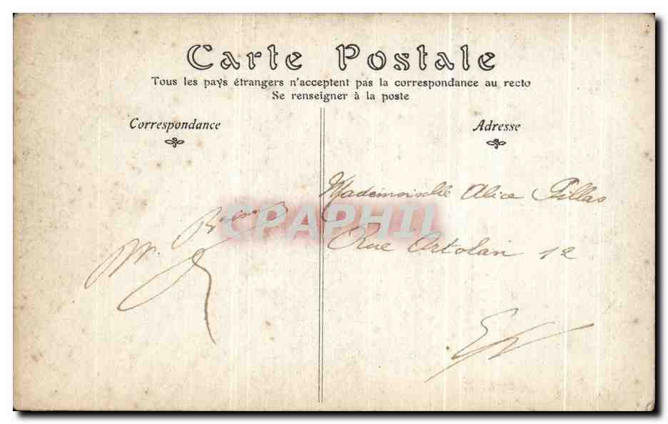CPA Salon de Soir d'Ete Par H Alberti Chat — Verso